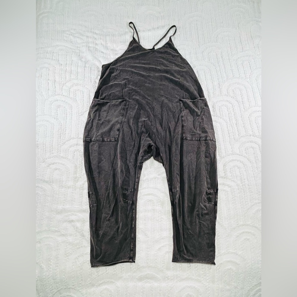 FP MOVEMENT BY FREE PEOPLE Hot Shot Onesie Washed Black M NWOT FP-359 - Picture 5 of 11